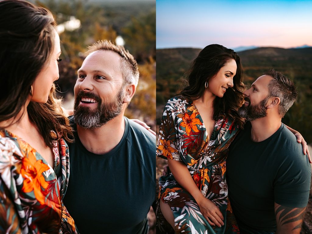 A beautiful golden hour couples session with all the boho vibes in Phoenix, Arizona. 
